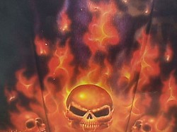 Airbrushed Jeep hood